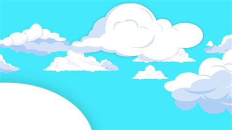 Cartoon Cloud Animation 3 Version Free Footage Background Youtube