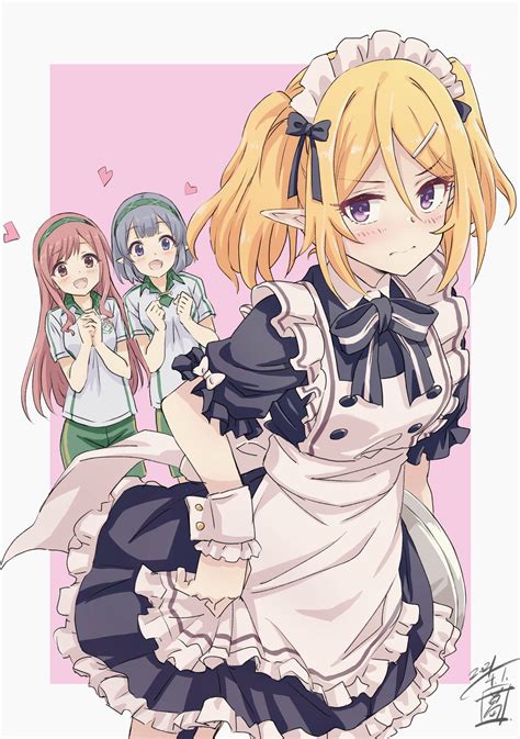 Sekiya Kuzuyu Chloe Princess Connect Princess Connect Highres 3girls Blonde Hair Blush