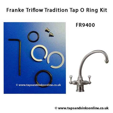Franke Triflow Tradition O Ring Kit Fr9400 Triflow Tap Spares Taps