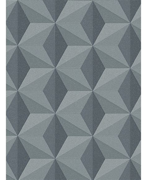 With brown, cream and dark grey hues, this geometric wallpaper has a masculine feel. Geometric Wallpaper Dark Grey - AS Creation 96255-2