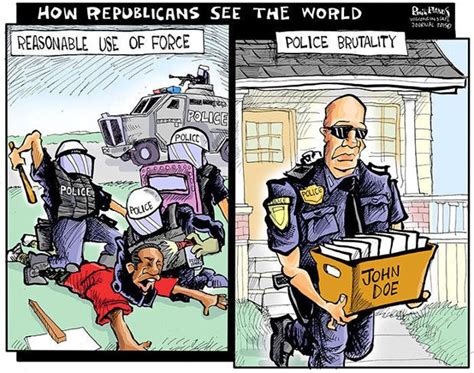 Hands Cartoon How Republicans See Police Brutality