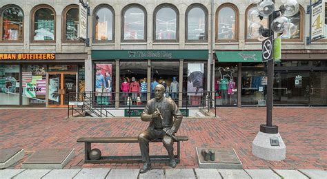 Red Auerbach Statue Boston Photograph By Panoramic Images Pixels