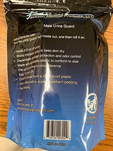 Male Urine Guard Jmp Absorbent Incontinence Pouch Bag Of 30 Buy