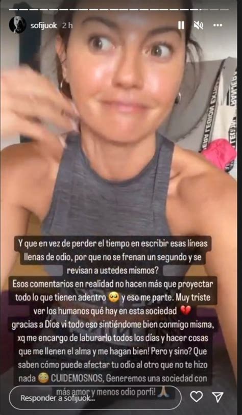 Sofía Jujuy Jiménez Respondió A Las Críticas Que Recibe Sobre Su Cuerpo