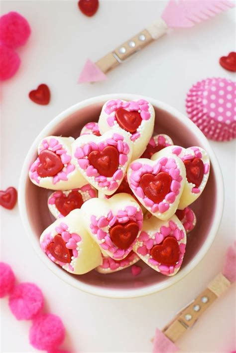 But spreading all that love doesn't have to break. Easy, Adorable, & Quick DIY White Chocolate Valentine's Day Candy Hearts