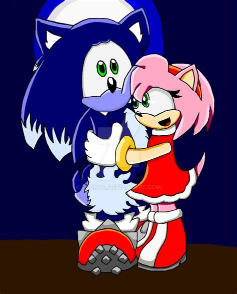 Sonic Werehog And Amy By Paumol On Deviantart