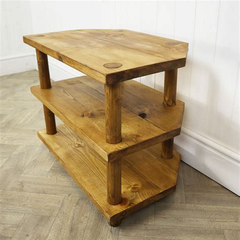 Solid Wood TV Corner Unit | Reclaimed Timber Style - Pipe Dream Furniture