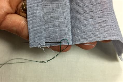 Guide To Hand Stitches The Slip Stitch And The Fell Stitch The Daily Sew