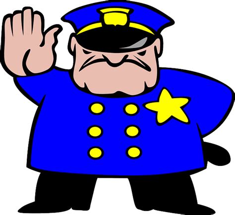 Are you searching for police cartoon png images or vector? Free vector graphic: Policeman, Officer, Stop, Cop - Free ...