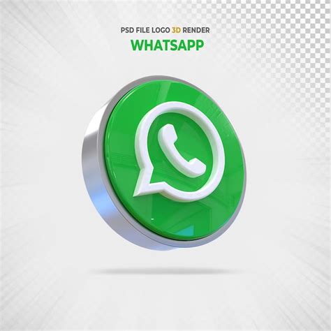 Premium Psd Whatsapp Social Media Logo 3d Render