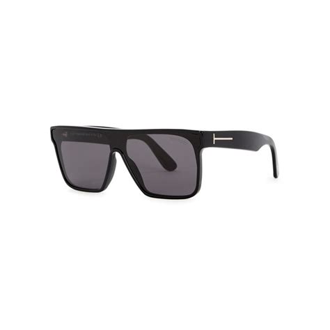 Tom Ford Black Aviator Style Sunglasses Tomford Tom Ford Men Black Aviators Aviation Rayban