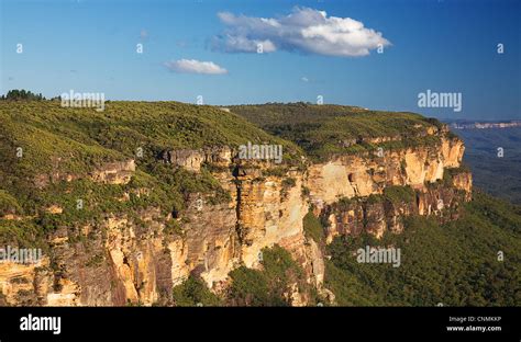 Sedimentary Cliffs In Blue Mountains Stock Photo Alamy