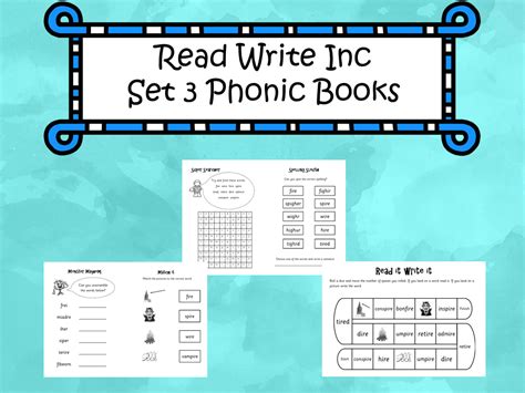 Read Write Inc Set 3 Phonic Books Teaching Resources Phonics
