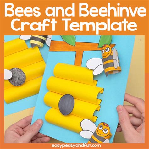Bees And Beehive Craft Template Easy Peasy And Fun Membership