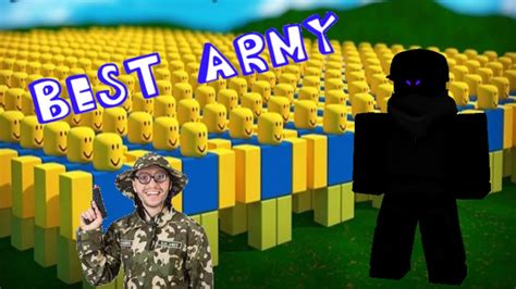 Roblox Noob Army Tycoon Best And Strongest Army Undefeated Youtube