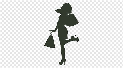 Shopping Silhouette Shopping Logo Woman Shopping Bags Trolleys Png