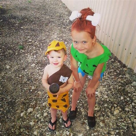 Flintstones Halloween Costumes Pebbles And Bamm Bamm Flintstones