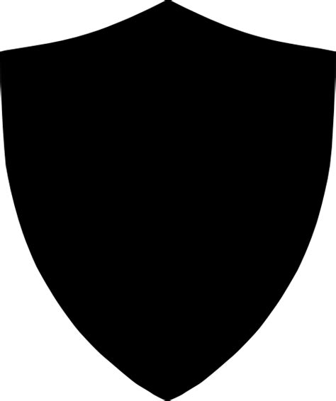 Shield Black Clip Art At Vector Clip Art Online Royalty