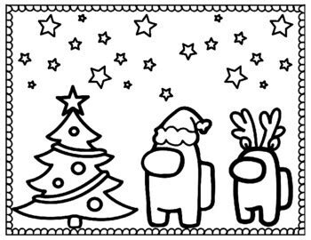 Christmas Is Among Us 8 Posters 2 Coloring Sheets Coloring Home