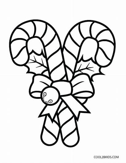 Candy Cane Coloring Pages Printable Canes Corn