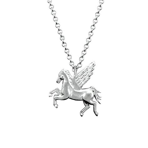 Pegasus Necklace Silver Spiky Leaves