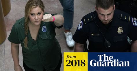 Amy Schumer Arrested At Kavanaugh Protest Video Global The Guardian