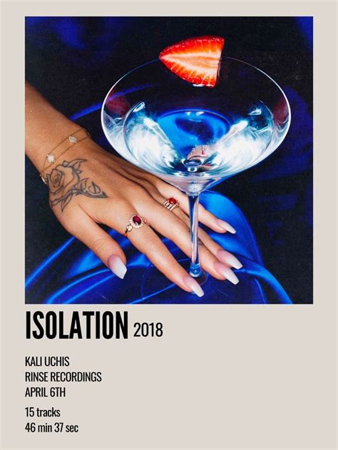 Isolation Poster Kali Uchis Music Album Covers Music Poster