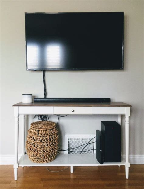 How To Hide Mounted Tv Cables Without Drilling Into The Wall