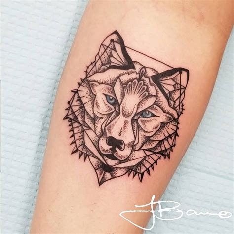 Tattoo Uploaded By Justine Albano • Geometric Wolf Tattoo • Tattoodo