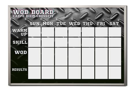 Custom Crossfit Dry Erase Boards For Workout Tracking