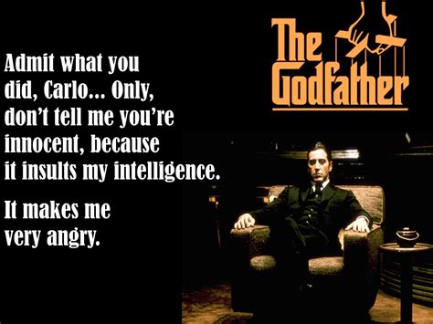Please don't insult my intelligence by saying masks and social distancing. It Insults my intelligence..." hah! Michael Corleone, The ...