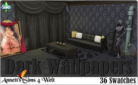 Dark Wallpapers At Annetts Sims 4 Welt Sims 4 Updates