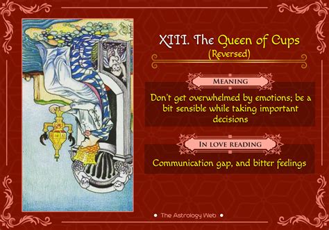 The Queen Of Cups Tarot Meaning And Readings The Astrology Web