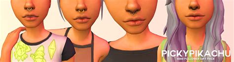 Sims Maxis Match Nose Ring Piercing CC All Free All Sims CC