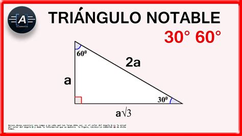 TriÁngulos Notables 30 60 Ejercicio 1 Youtube