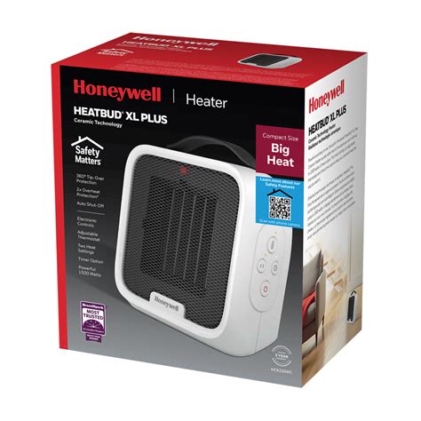 Honeywell Hce220 Heatbud™ Xl Plus Ceramic Space Heater 1500w
