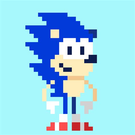 Sonic The Hedgehog Pixelart Animation Character Pixel Art Sonic