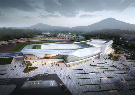 현상설계 Jeong Eup Sports Complex Concept Architecture Facade