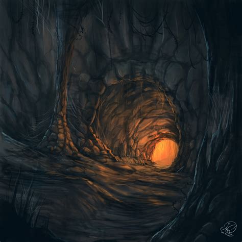 Dark Cave By Arte Desastre Imaginarycaves