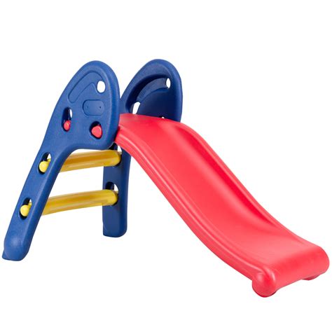 Topbuy Childrens Folding Up Down Slide Plastic Fun Toy For Kids