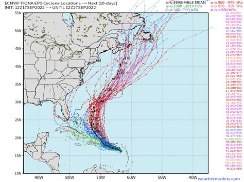 Mike S Weather Page On Twitter Saturday Afternoon Z Euro Ensembles For Tropical Storm Fiona