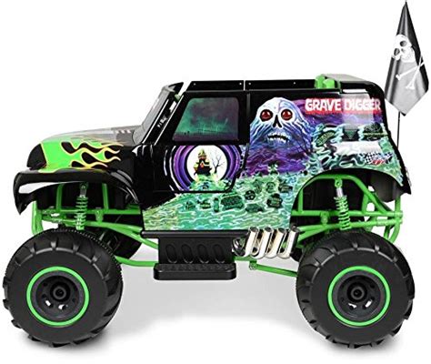 Monster Jam Grave Digger 24 Volt Battery Powered Ride On Car Outside