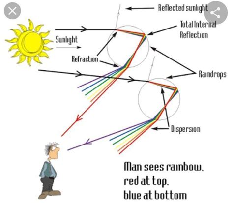 What Is Rainbow Formation Of Rainbow With Diagram