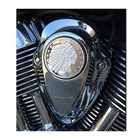 Horn Cover Medallion Chrome By Aeromach In Indian Roadmaster Classic