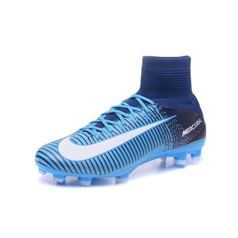 Cheap Nike Mercurial Superfly 5 Fg Soccer Shoes Onsale Blue White