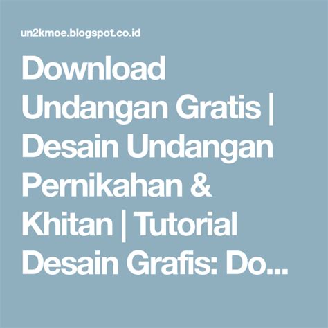 Plus, aplikasi desain undangan hadir dengan. Download Undangan Gratis Desain Undangan Pernikahan