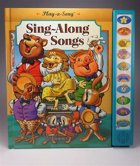 Vintage Childrens Book Sing A Long Songs Play A Long