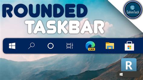 How To Get Rounded Taskbar On Windows 10 Youtube