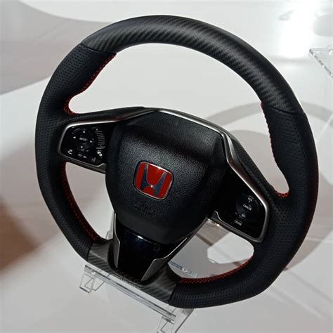 Mugen Sport Steering Wheels 3 Spokes Leather Honda Civic Type R