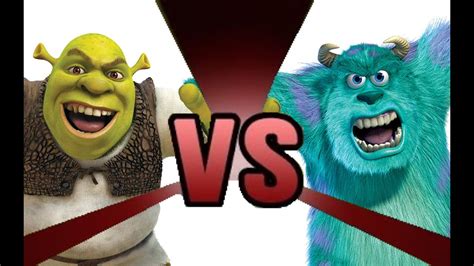 Shrek Vs Sulley Cartoon Fight Club Episode 8 Youtube